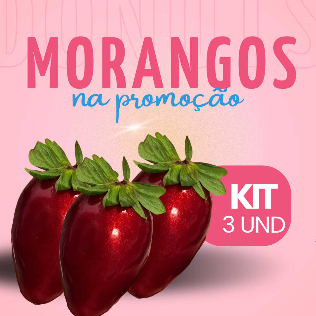 Kit 6 morangos